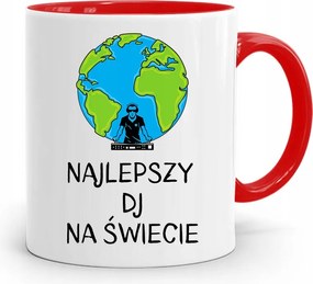 Dja Zene Bögre Piros A Világ Legjobb Dj-je fényképes nyomtatással