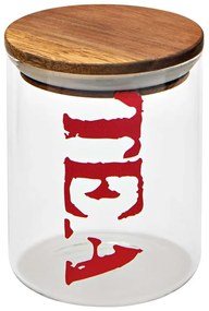 Tea Jar Tartó fedővel Brandani, Ø10x12,5 cm, üveg