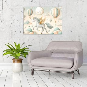 Kép - Boldog egyszarvú (70x50 cm)