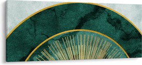 Kép - Arany textúrájú formák (120x50 cm)