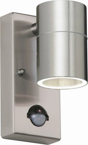 ENDON EL-40063 CANON PIR Fali Lámpa Mozgásérzékelővel Polírozott Rozsdamentes Acél, Átlátszó GU10 IP44