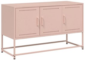 rózsaszín acél TV-szekrény 100,5x39x60,5 cm