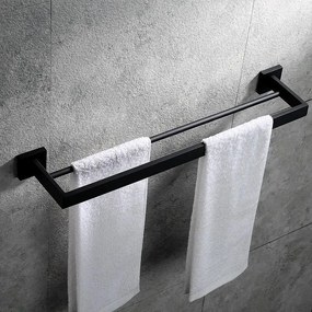 Fürdőszoba fogas Black ERLO 02