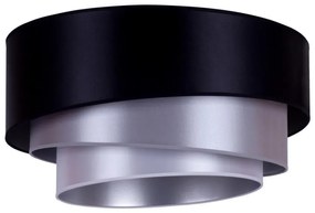 Duolla Duolla - Mennyezeti lámpa TRIO 1xE27/15W/230V á. 45 cm fekete/ezüst DU601566