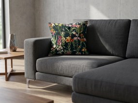 Díszpárnahuzat MYSTIC GARDEN 45x45 cm, sötétzöld