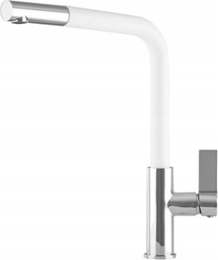 Konyhai csaptelep Side fehér kihúzható kifolyócső Gamma
