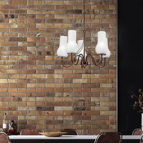 Brilagi - LED Csillár láncon COTTAGE 5xE14/40W/230V barna/fehér