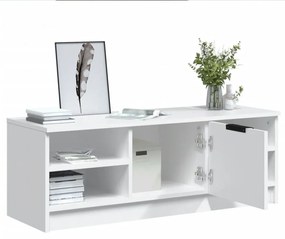 fehér szerelt fa TV-szekrény 102 x 35,5 x 36,5 cm