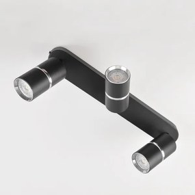 Spotlámpa BAMBOO 3xGU10/10W/230V fekete