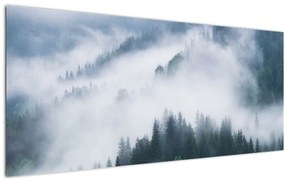 Kép - Fák a ködben (120x50 cm)