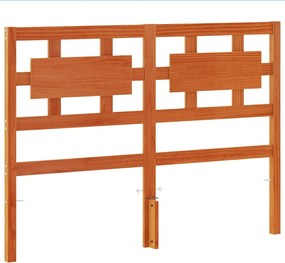 vidaXL viaszbarna tömör fenyőfa fejtámla 135 cm