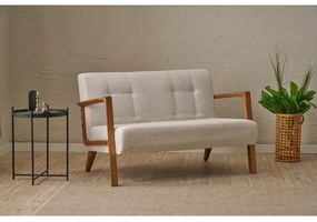 TUMI kétszemélyes kanapé krémszínű