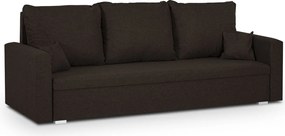 MONDI Háromszemélyes kinyitható kanapé Szürke/sötétbarna