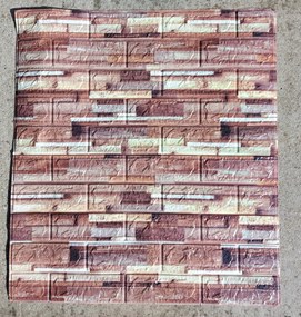 10 darab Öntapadós 3d Pala Kő Hatású Dekor Falmatrica Tapéta 70X77 Cm Tapéta