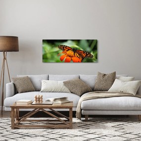 Pillangó képe a virágon (120x50 cm)
