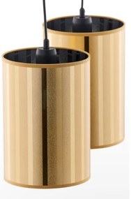 Jupiter 2091 - CORTINA kábeles függeszték 2xE27/15W/230V arany/fekete