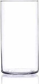 Üveg váza henger H-20 cm D-10 cm süllyesztett