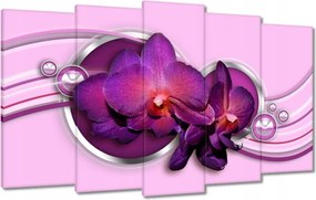 Vászonkép 100x60 Lila orchidea
