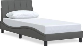 vidaXL sötétszürke szövet ágykeret matrac nélkül Hanko 80x200 cm