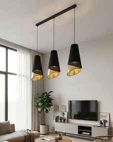 Emibig modern függeszték moda fekete arany emi1617/3