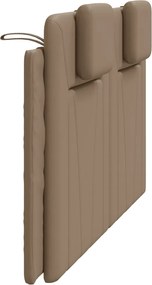 cappuccino színű műbőr fejtámla párna Viana 160 cm