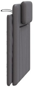 szürke műbőr fejtámla párna 90 cm