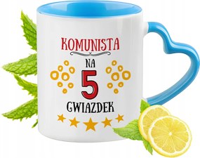 Kommunista Bögre Kék Szív Alakú Füllel Ajándék