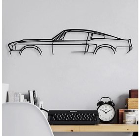 Fali dekoráció 70x15 cm autó fém