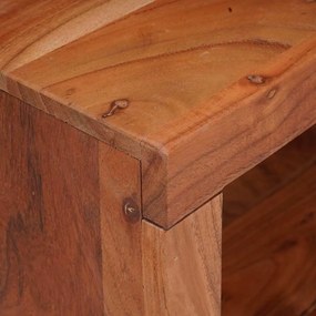 Könyvespolc 3 pcs Barna 50 x 30 x 110 cm Tömör akácfa