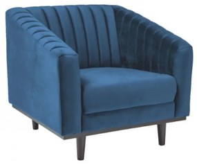 Asprey Velvet 1 fotel sötétkék