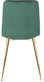 Zöld Bársony Étkezőszék YORK