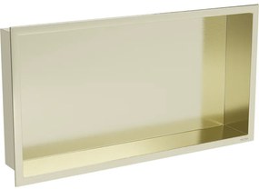Mexen X-Wall-R fürdőszoba süllyesztett polc kerettel 60 x 30 cm, Arany - 1950603010