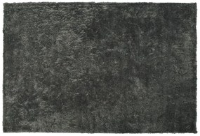 Sötétszürke hosszú szálú szőnyeg 160 x 230 cm EVREN Beliani
