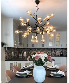 ByRydens 4200460-4002 - Csillár zsinóron HEROES 24xE27/5W/230V