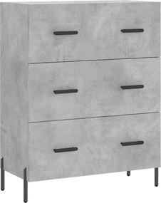 vidaXL betonszürke szerelt fa tálalószekrény 69,5 x 34 x 90 cm