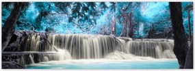 Fotótapéta flizelina 624x219 Kék vízesés