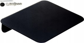 Fali polc 20x15cm modern Loft stílusban fém fekete