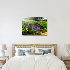 Kép - Hobbitfalva (üvegen) (70x50 cm)