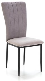 Világosszürke étkezőszék szett 4 db-os Holly – Marckeric