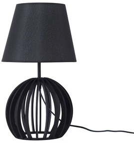 Fekete fa asztali lámpa 41 cm SAMO Beliani