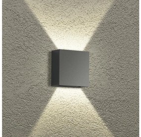 Brilagi - DOUBLERAY LED kültéri fali lámpatest, 4W, 230V, antracit, IP65