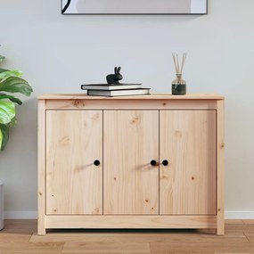 tömör fenyőfa tálalószekrény 100 x 35 x 74 cm