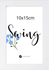 Képkeret 10x15 fehér skandináv modern Mdf