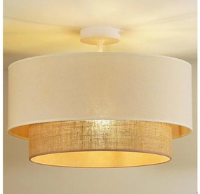 Duolla - Felületre szerelhető csillár BOHO 1xE27/15W/230V átm. 45 cm krémes/barna 601078