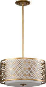 Elstead Lighting Ziggy ZIGGY-2P-M-LG Függőlámpa 2x60 W/E27