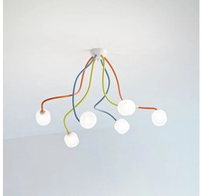 Ideal Lux - LED Rugalmas felületre szerelhető csillár OCTOPUS 6xG9/3W/230V színes