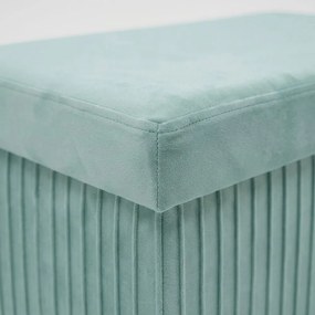 MALAGA összehajtható tárolós puff 76 cm ,menta