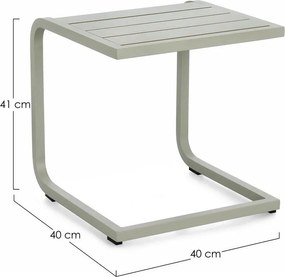 Alumínium kerti kisasztal 40x40 cm Taylor – Bizzotto