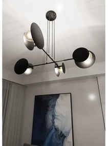 Csillár zsinóron IDEA 4xE27/15W/230V fekete