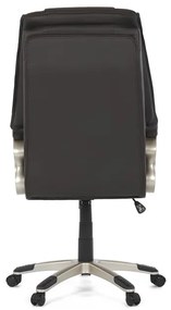 Barna Bőr Irodai Főnöki Szék, Hinta Mechanikával. KA-Y293 BR